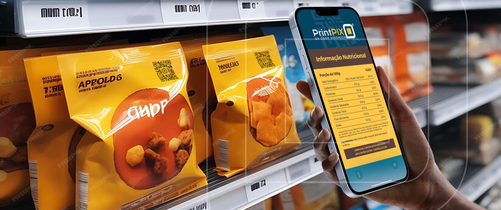 QR Codes Dinmicos em Embalagens de Produtos Alimentcios - PrintPIX